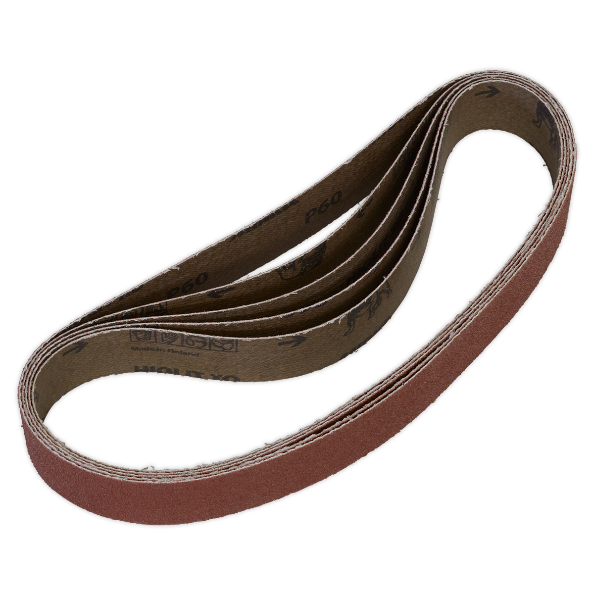 Sealey Sanding Belt Aluminium Oxide 30 x 540mm 60 Grit Pack Of 5 SB0010