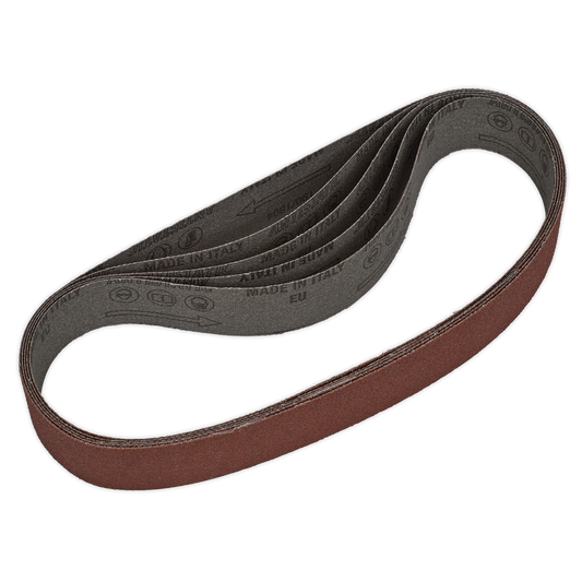 Sealey Sanding Belt Aluminium Oxide 30 x 540mm 80 Grit Pack Of 5 SB0011