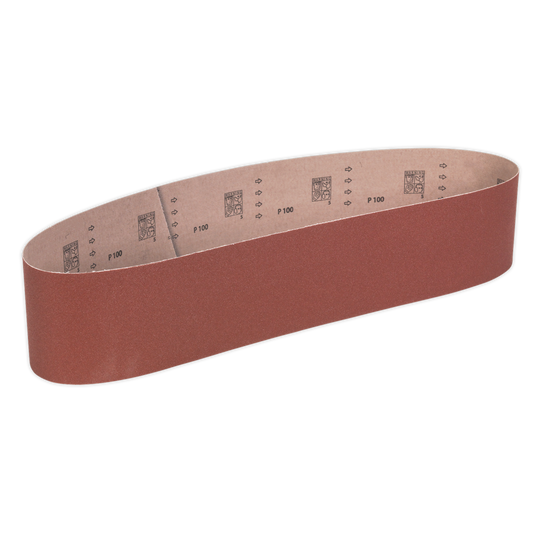 Sealey Aluminium Oxide Super-Flexible Sanding Belt 100 x 1220mm 100 Grit SB0013