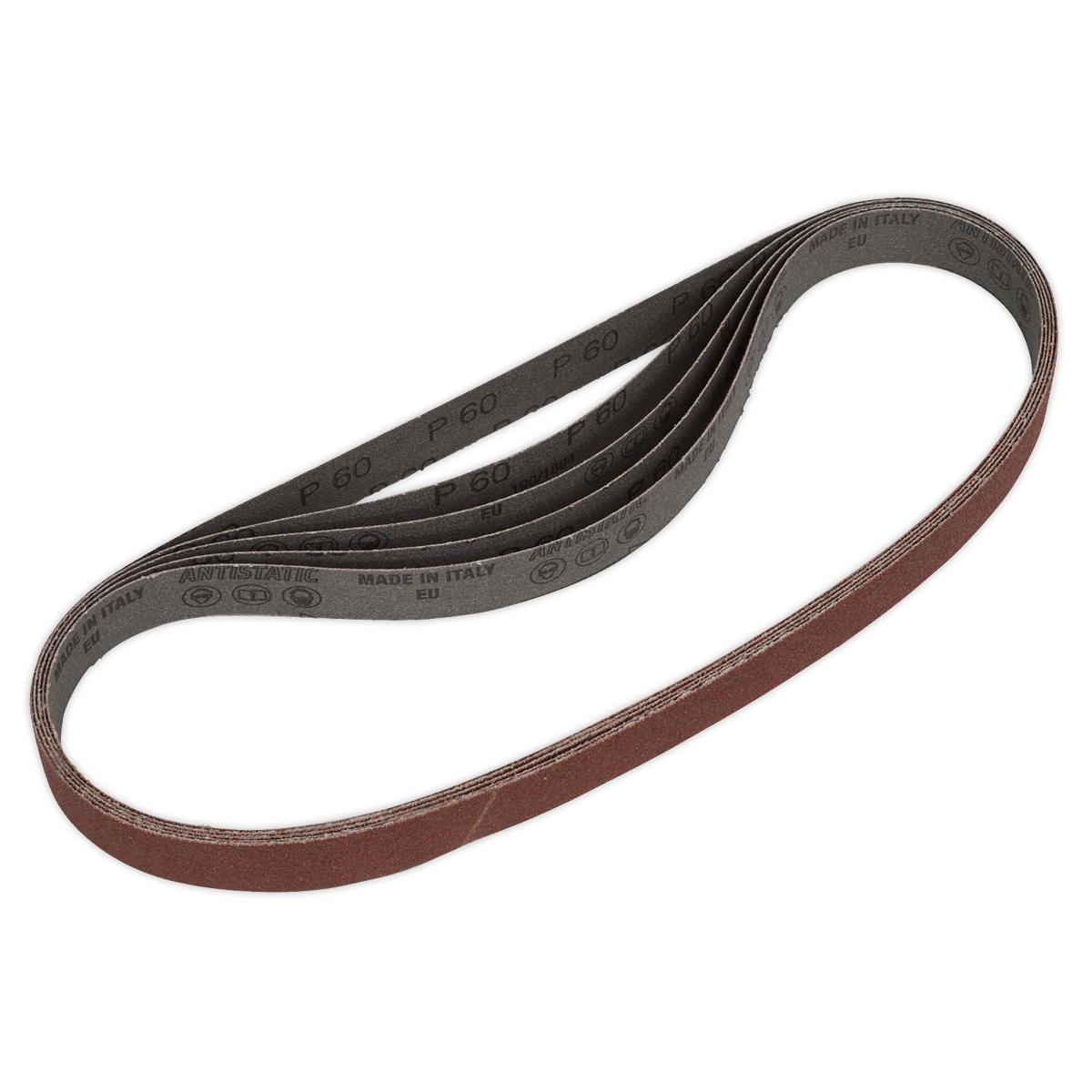 Sealey Aluminium Oxide Sanding Belt 25 x 762mm 60 Grit - Pack of 5 Pieces SB0020