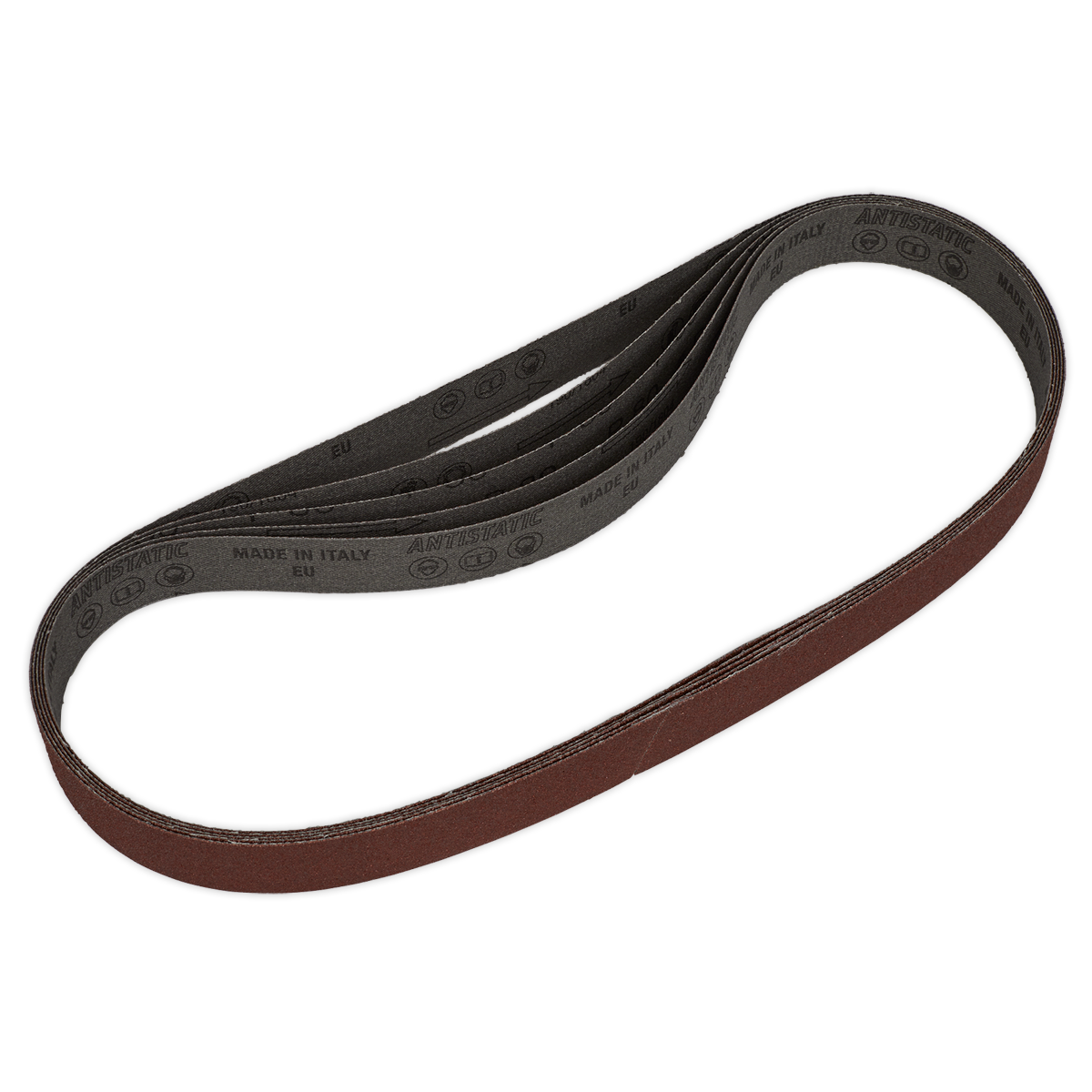 Sealey Aluminium Oxide Sanding Belt 25 x 762mm 80 Grit - Pack of 5 Pieces SB0021