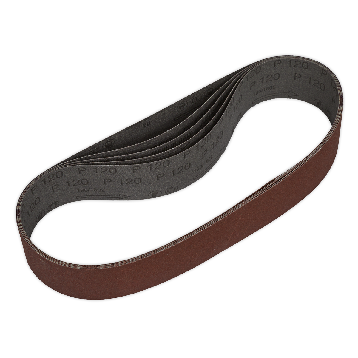 Sealey Aluminium Oxide Sanding Belt 50 x 686mm 120 Grit - Pack of 5 Pieces SB005