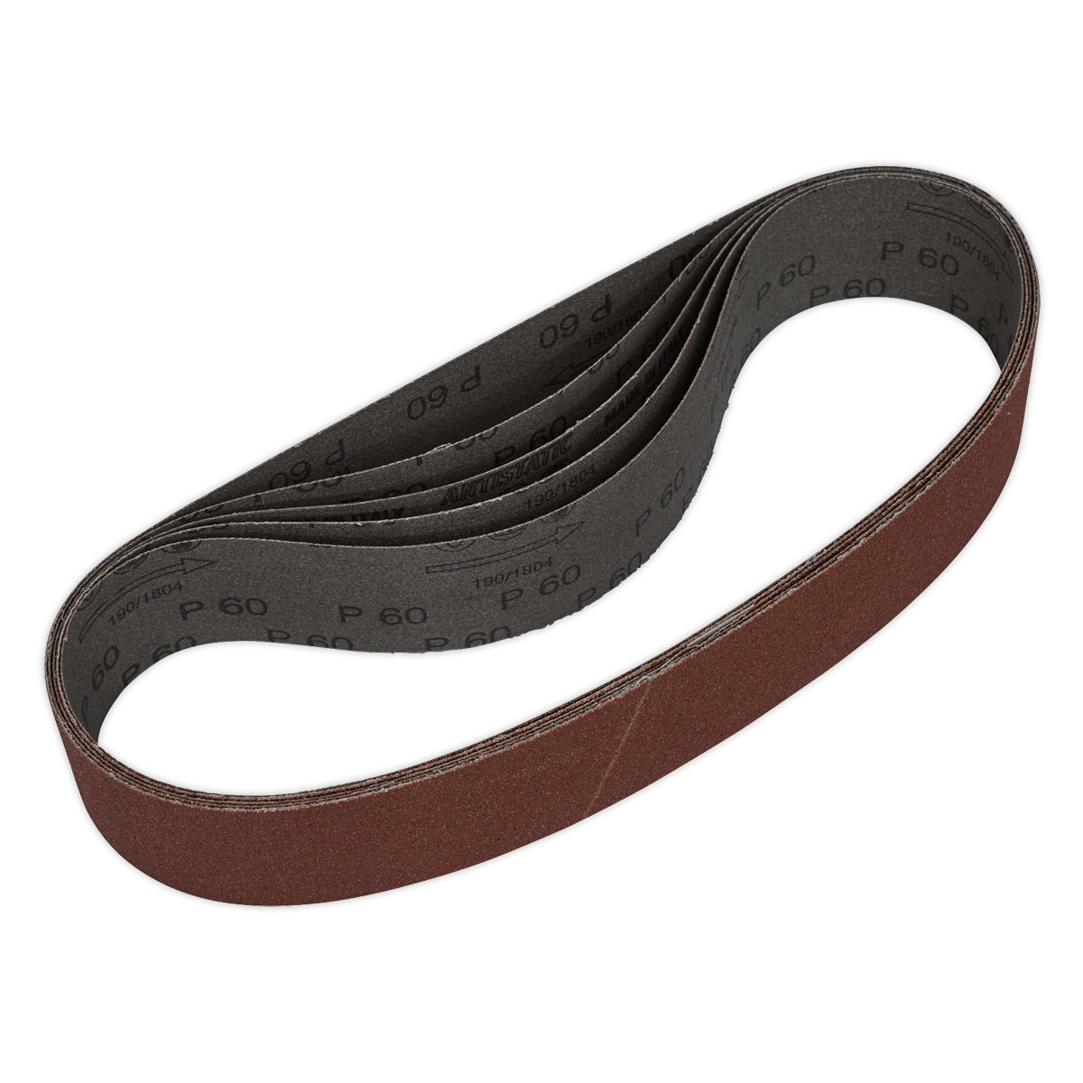 Sealey Aluminium Oxide Sanding Belt 50 x 686mm 60 Grit - Pack of 5 Pieces SB006