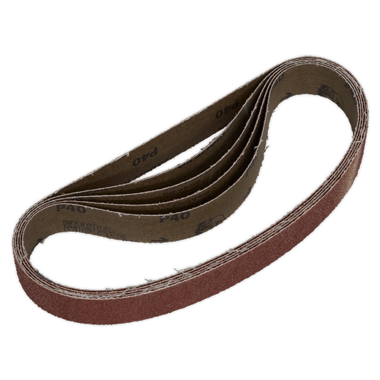 Sealey Aluminium Oxide Super-Flexible Sanding Belt 30 x 540mm 40 Grit  x5 SB009