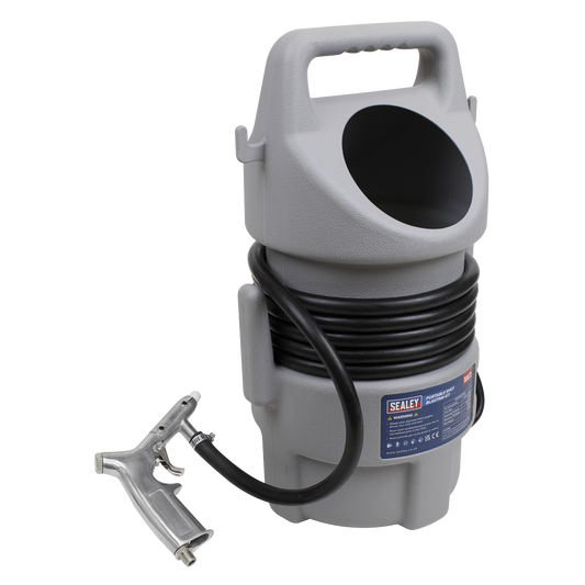Sealey Portable Shot Blasting Kit Carry Handle With Large Capacity Hopper SB993