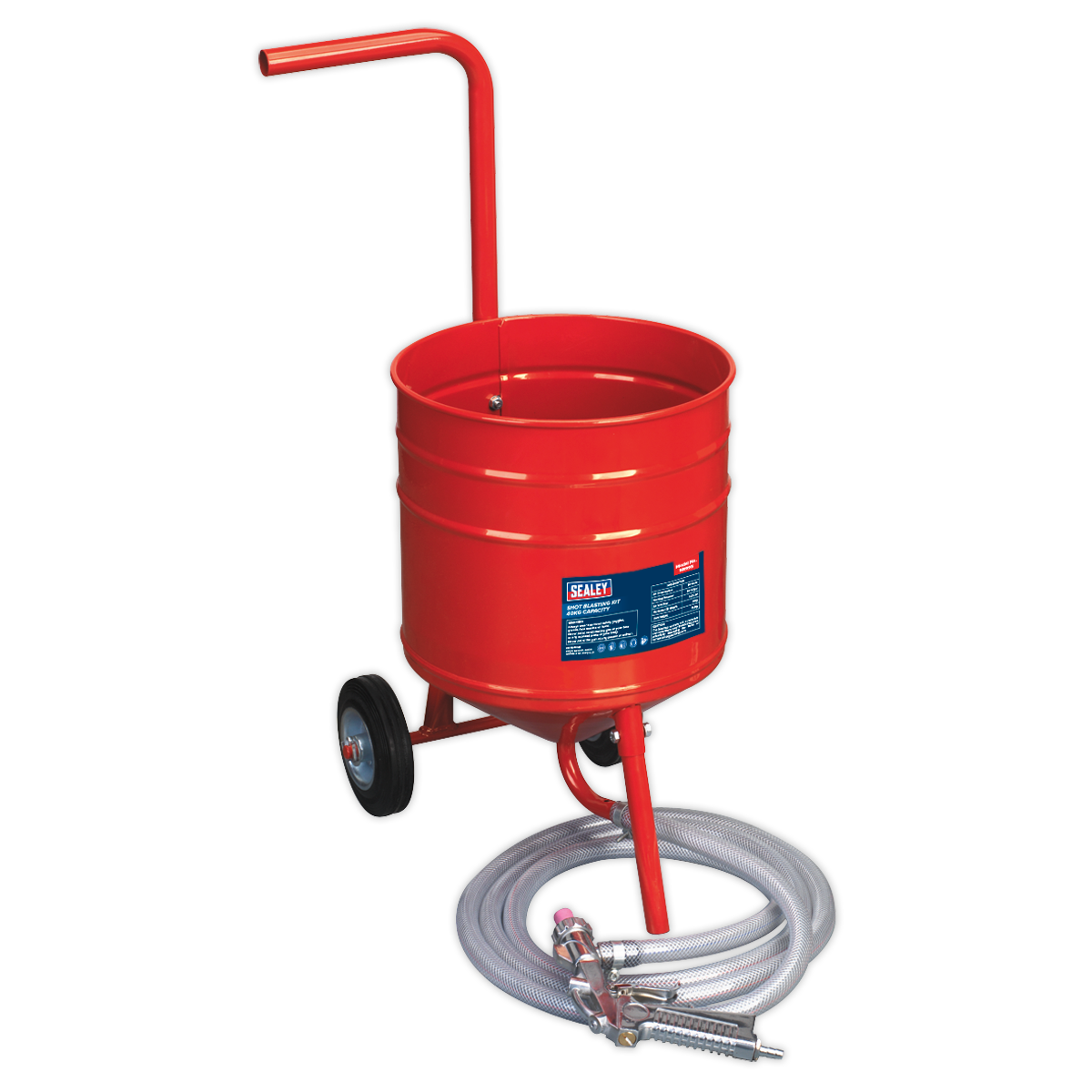 Sealey Shot Blasting Kit Large Capacity Hopper With Handle 22.6kg SB994