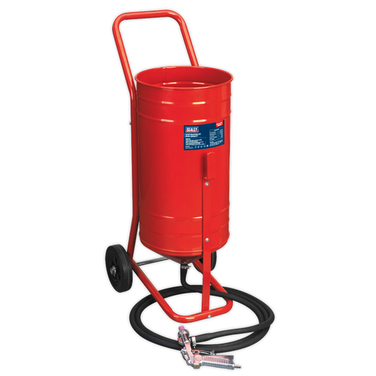 Sealey Shot Blasting Kit 40kg Capacity Compact & Portable 60-125PSI - Red SB995