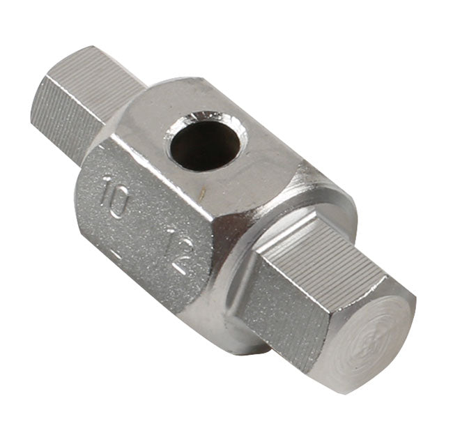 LASER 1576 Oil Drain Plug Socket Wrench Insert 10/12mm Socket Size Hexagon Steel