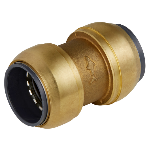Sealey SharkBite Straight Connector 15mm Brass For Aluminium Pipe SBA15SC