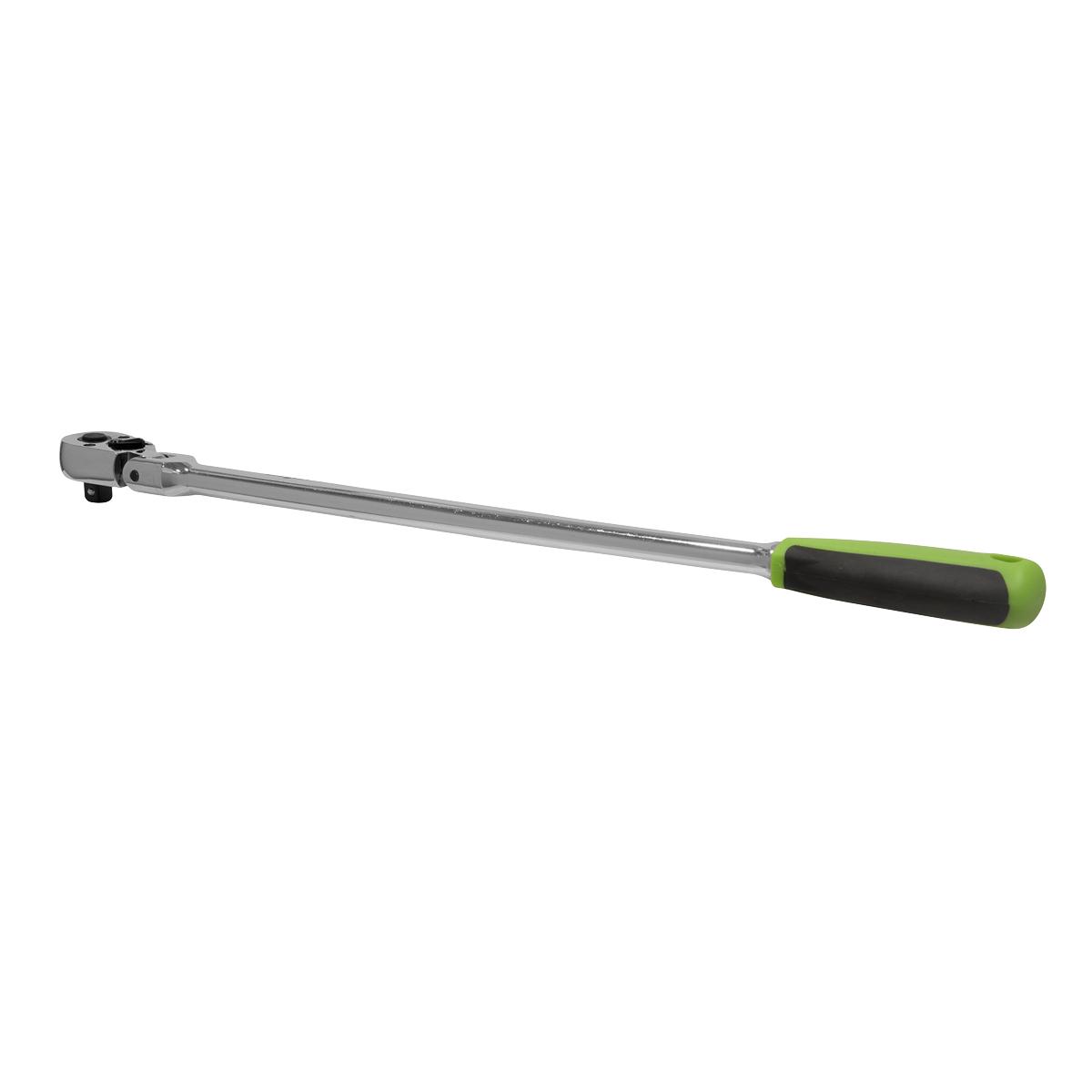 Sealey 3/8" Drive Ratchet Wrench Extra Long Flexi-Head Flip Reverse S01208