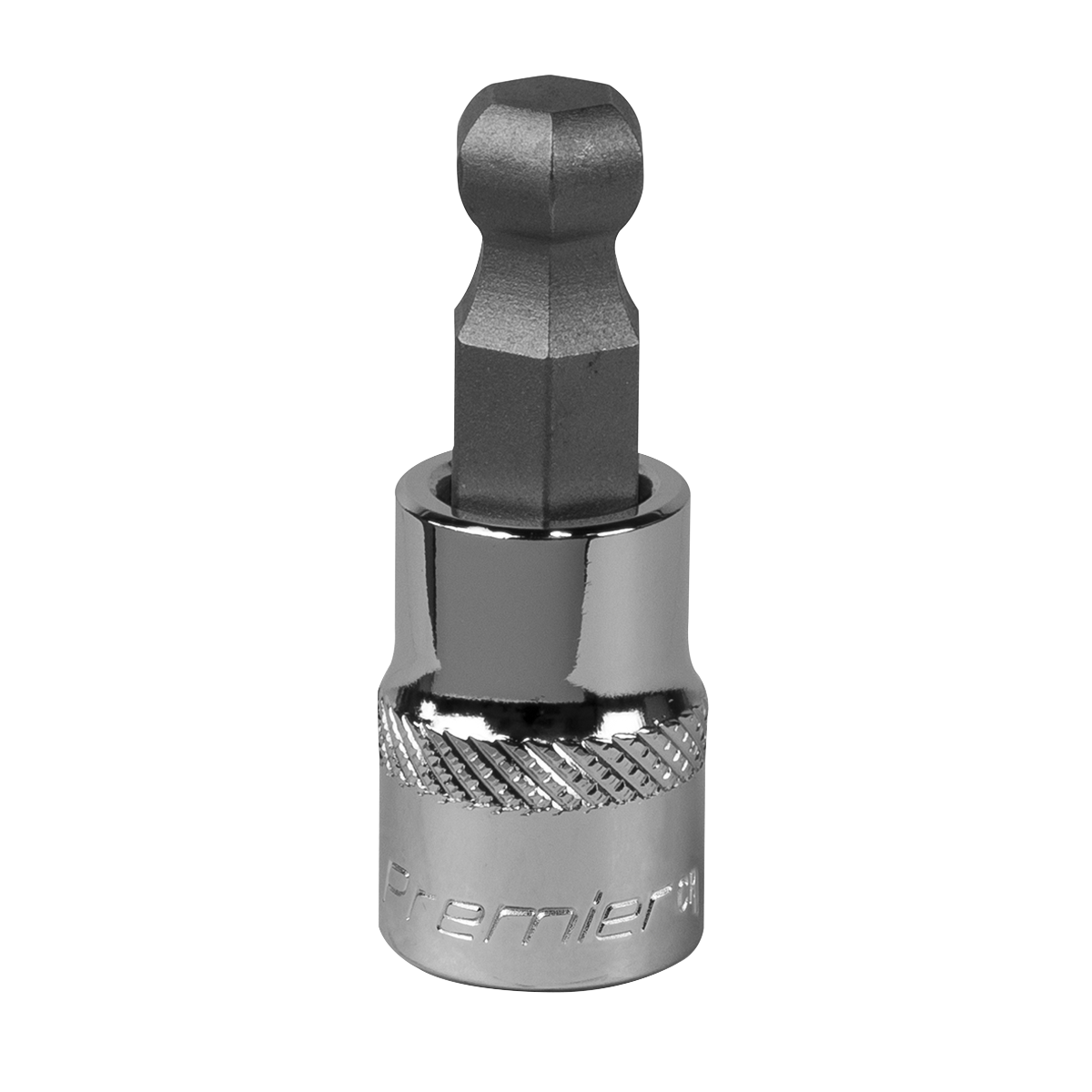 Sealey Ball-End Hex Socket Bit 10mm 3/8" Square Drive Chrome Plated Tool SBBH008