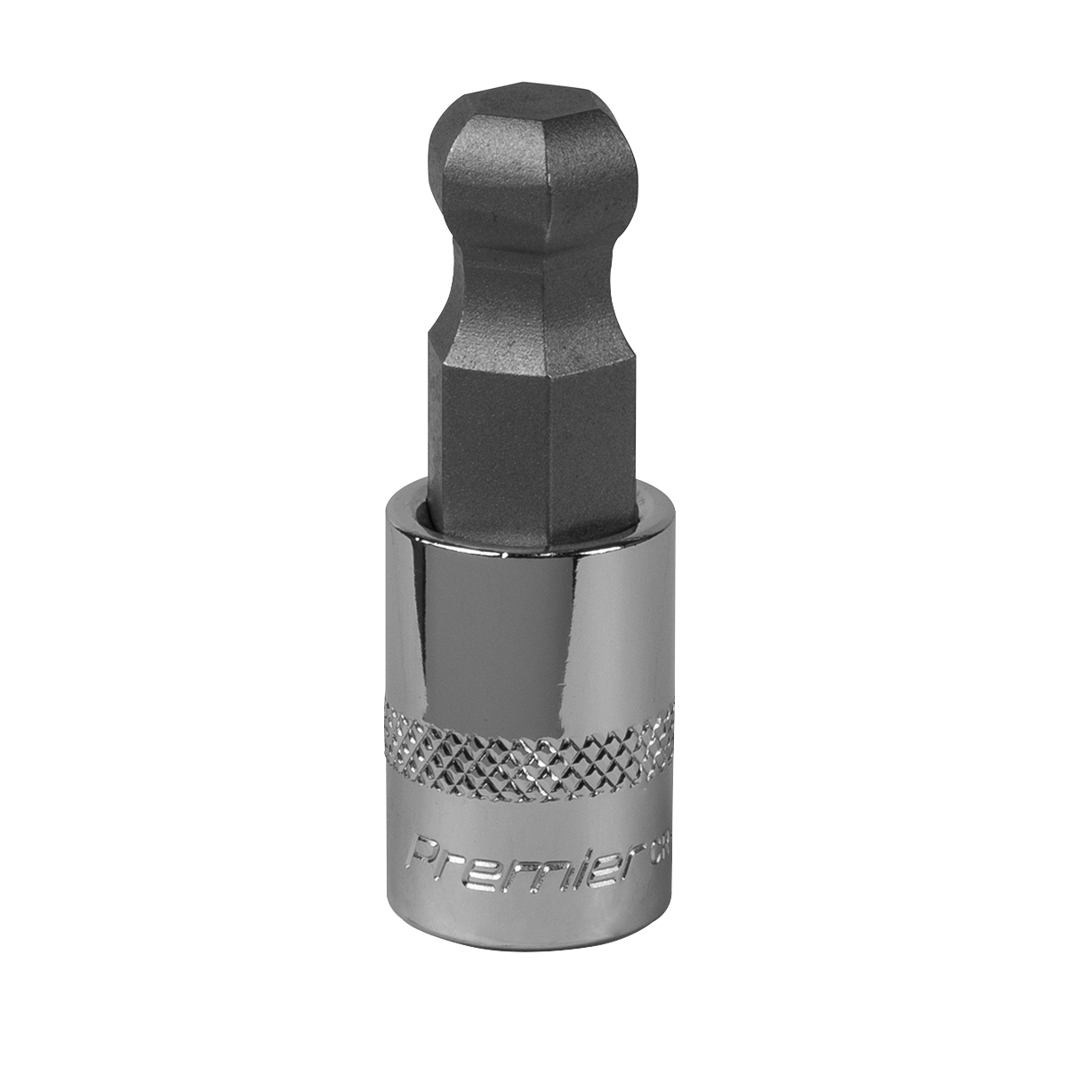 Sealey Ball-End Hex Socket Bit 12mm 3/8" Square Drive Chrome Plated Tool SBBH009