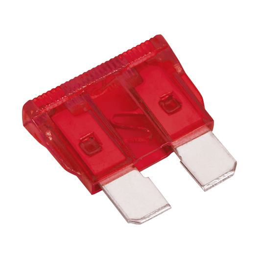 Sealey Automotive Standard Fuse Blade Electrical 10A Pack of 50 Pcs Red SBF1050