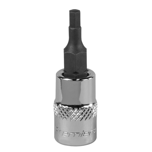 Sealey 3mm 1/4" Square Drive Hex Socket Bit Forged Chrome Vanadium Steel SBH001
