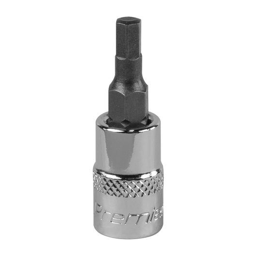 Sealey Hex Socket Bit 4mm 1/4" Square Drive Forged Chrome Vanadium Steel SBH002