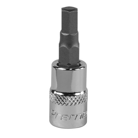 Sealey Hex Socket Bit 5mm 1/4" Square Drive Forged Chrome Vanadium Steel SBH003