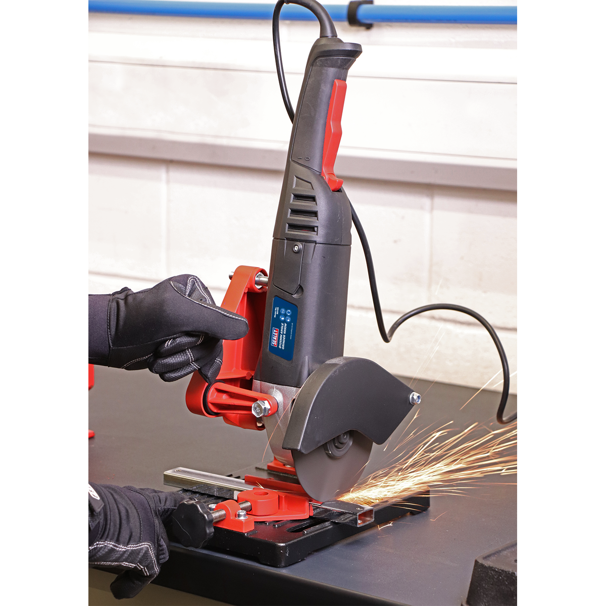 Sealey Angle Grinder Stand Cut-Off Holder With Solid Cast Iron Base SMS02