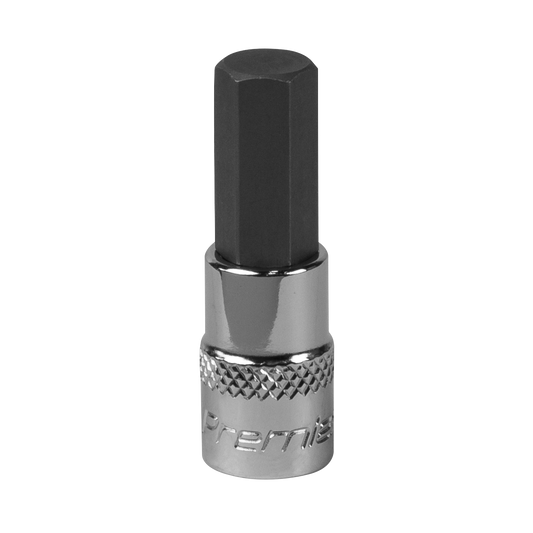 Sealey Hex Socket Bit 8mm 1/4" Square Drive Forged Chrome Vanadium Steel SBH006