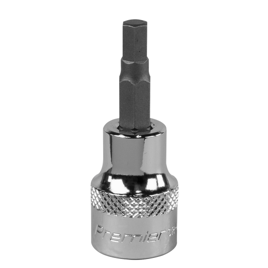 Sealey Hex Socket Bit 5mm 3/8" Square Drive Forged Chrome Vanadium Steel SBH008