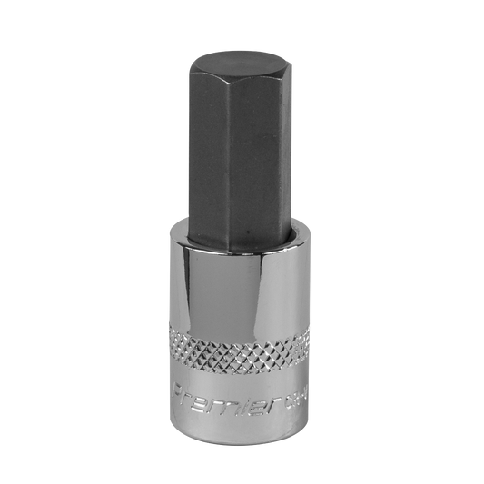 Sealey Hex Socket Bit 12mm 3/8" Square Drive Forged Chrome Vanadium Steel SBH015