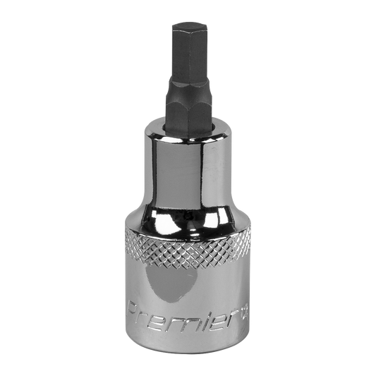 Sealey Hex Socket Bit 6mm 1/2" Square Drive Forged Chrome Vanadium Steel SBH018