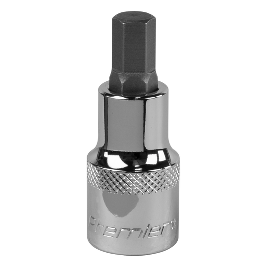 Sealey Hex Socket Bit 9mm 1/2" Square Drive Forged Chrome Vanadium Steel SBH021