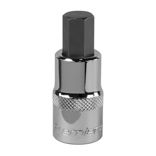 Sealey Hex Socket Bit 10mm 1/2" Square Drive Forged Chrome Vanadium Steel SBH022