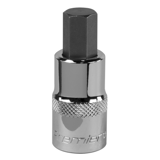 Sealey Hex Socket Bit 12mm 1/2" Square Drive Forged Chrome Vanadium Steel SBH023