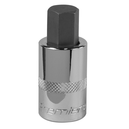 Sealey Hex Socket Bit 14mm 1/2" Square Drive Forged Chrome Vanadium Steel SBH024