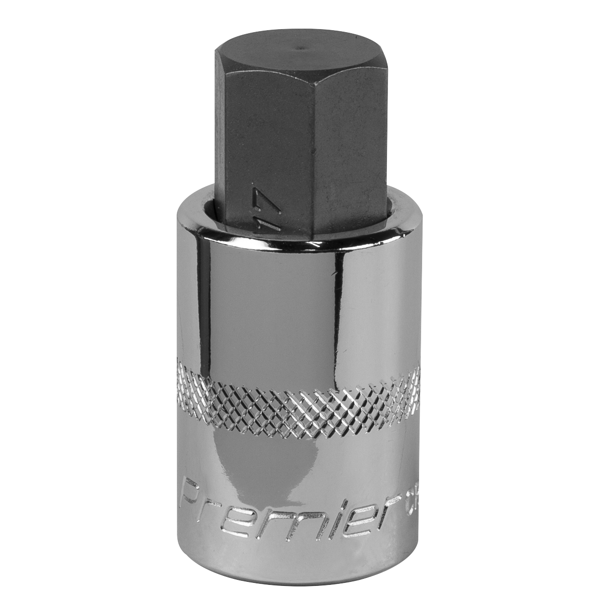 Sealey Hex Socket Bit 17mm 1/2" Square Drive Forged Chrome Vanadium Steel SBH025
