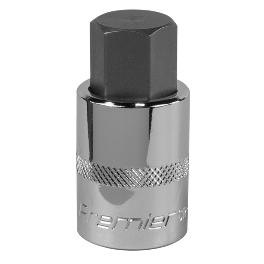 Sealey Hex Socket Bit 19mm 1/2" Square Drive Forged Chrome Vanadium Steel SBH026