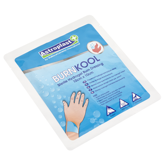 Sealey Watergel Burn Stop 10cm x 10cm Sterile Dressing Pain Reliever SBK10