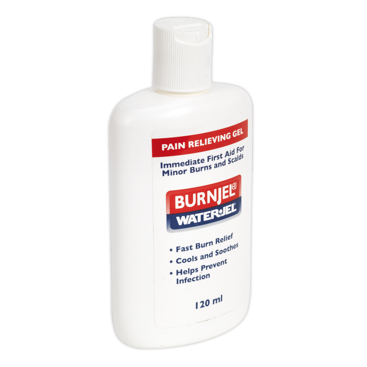 Sealey Pain Relieving Burn Gel 120ml Soothing Cooling Minor Scalds SBK12