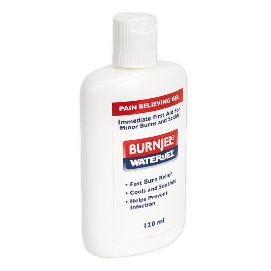 Sealey Pain Relieving Burn Gel 120ml Soothing Cooling Minor Scalds SBK12