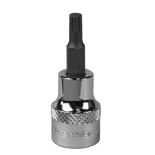 Sealey Spline Socket Bit M5 3/8" Drive Forged Chrome Vanadium Steel Tool SBS003