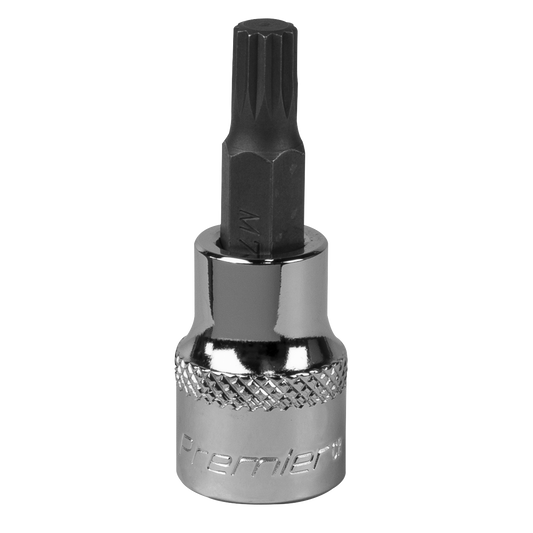 Sealey Spline Socket Bit M7 3/8" Drive Forged Chrome Vanadium Steel SBS005