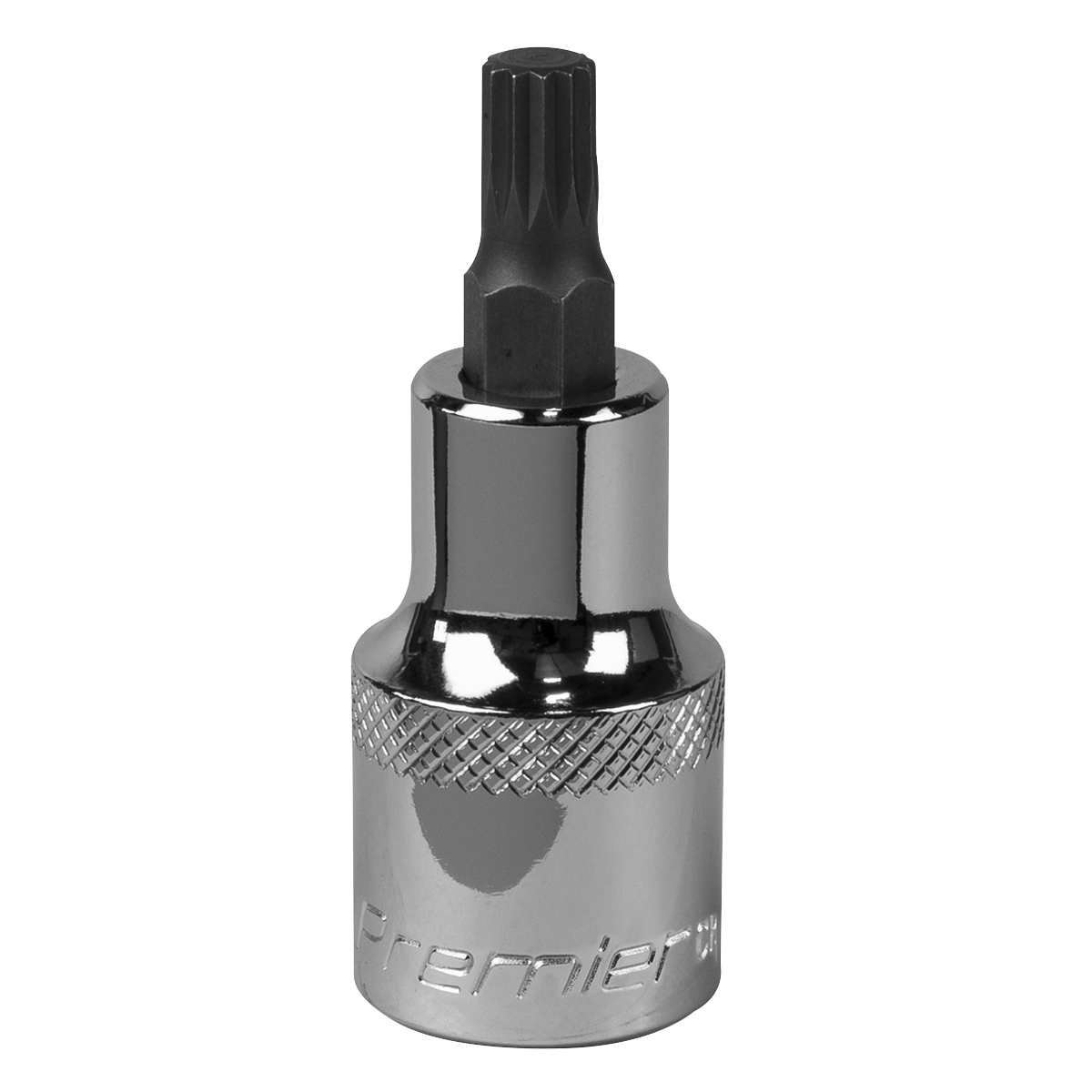 Sealey Spline Socket Bit M7 1/2" Drive Forged Chrome Vanadium Steel Tool SBS012