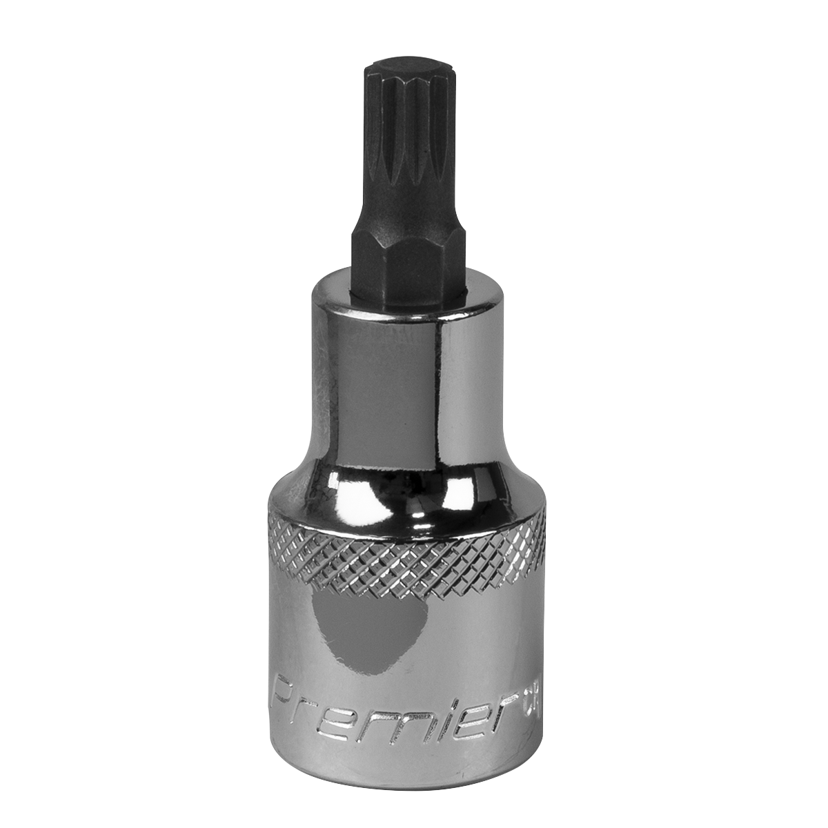 Sealey Spline Socket Bit M8 1/2" Drive Forged Chrome Vanadium Steel Tool SBS013