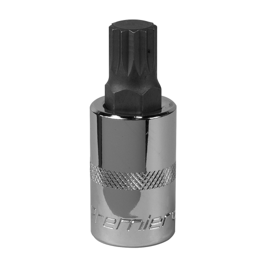Sealey M14 1/2" Drive Spline Socket Bit Forged Chrome Vanadium Steel Tool SBS017