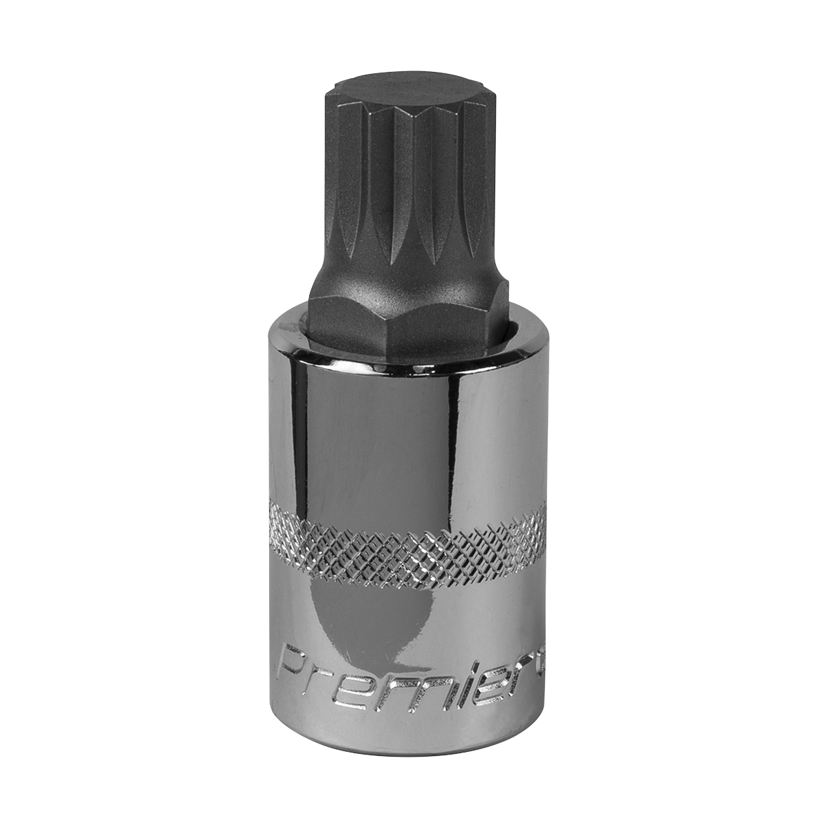 Sealey Spline Socket Bit M16 1/2" Square Drive Chrome Vanadium Steel Tool SBS018