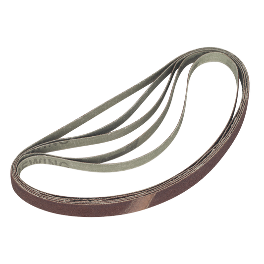 Sealey Sanding Belt For SBS35 120 Grit 12 x 456mm Pack of 5 Pieces SBS35/B120GW