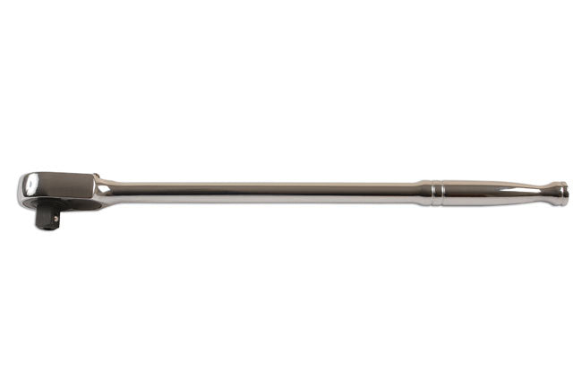 LASER 6204 Extra Long 1/2" Drive Ratchet 380mm Handle 48-Teeth Quick-Release