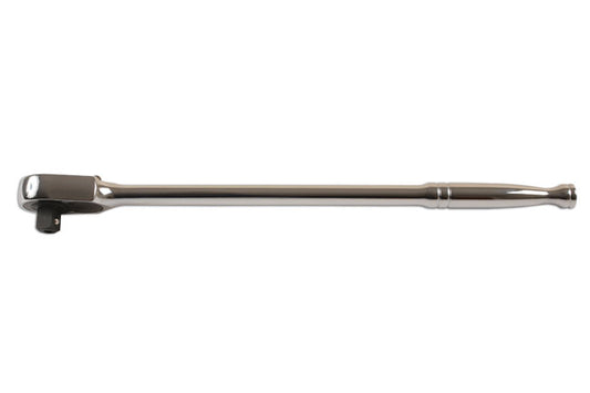 LASER 6204 Extra Long 1/2" Drive Ratchet 380mm Handle 48-Teeth Quick-Release