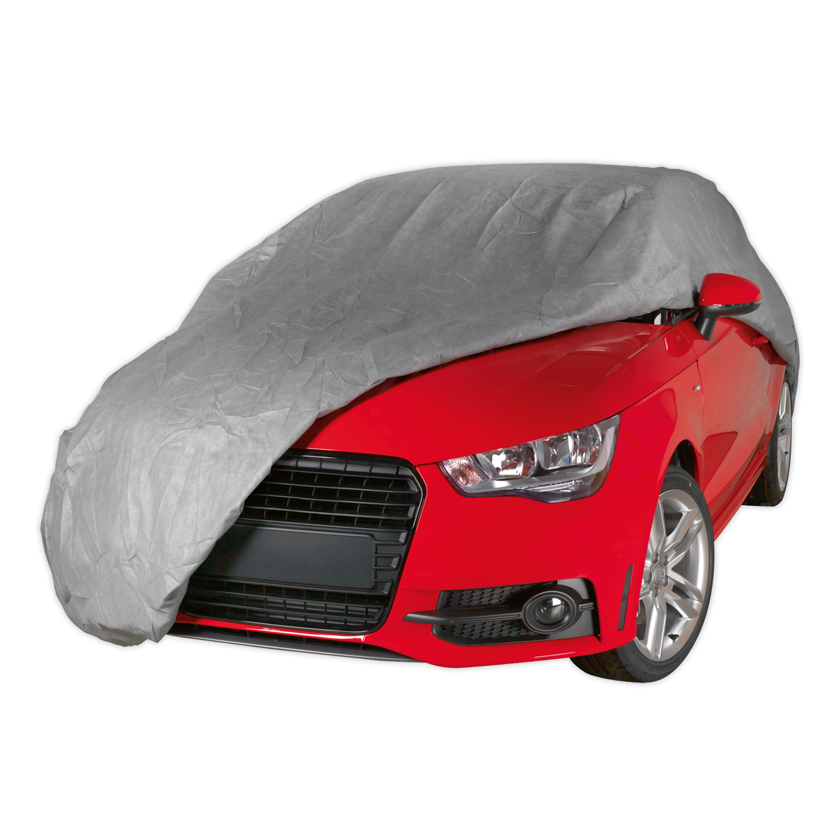 Sealey All Seasons Car Cover Waterproof 3-Layer Breathable - Medium SCCM