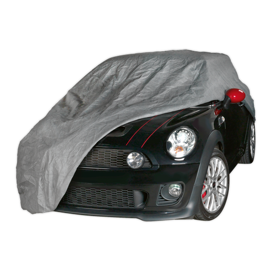Sealey All Seasons Car Cover Waterproof 3-Layer Breathable - Small SCCS