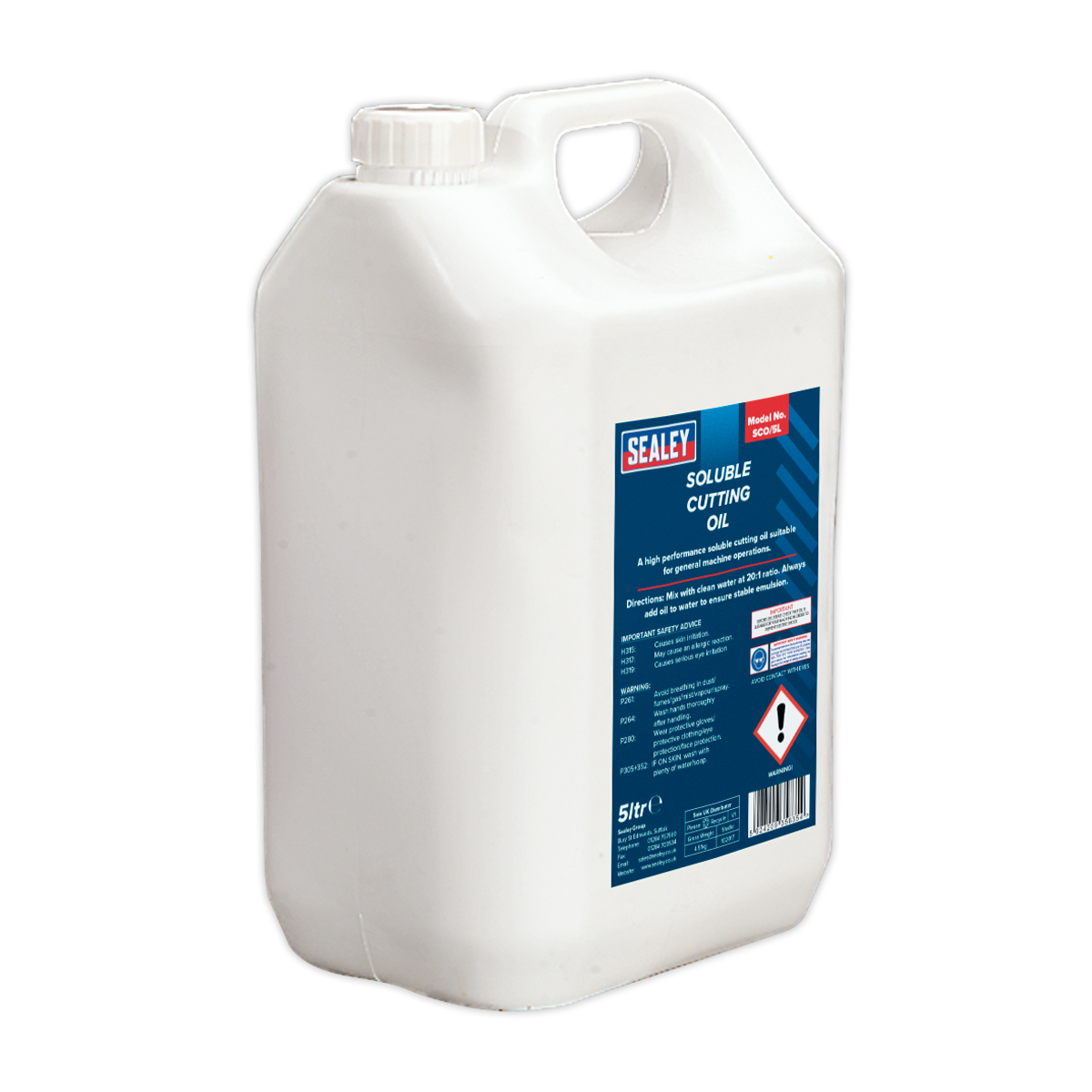 Sealey 5L Soluble Cutting Oil For Lubricating & Cooling Drill Bits SCO/5L