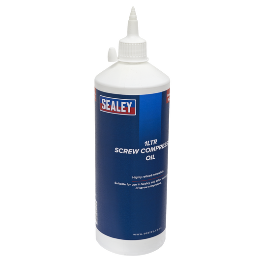 Sealey Screw Compressor Highly Refined Mineral Oil 1 Litres ISO VG 46 SCPO1S