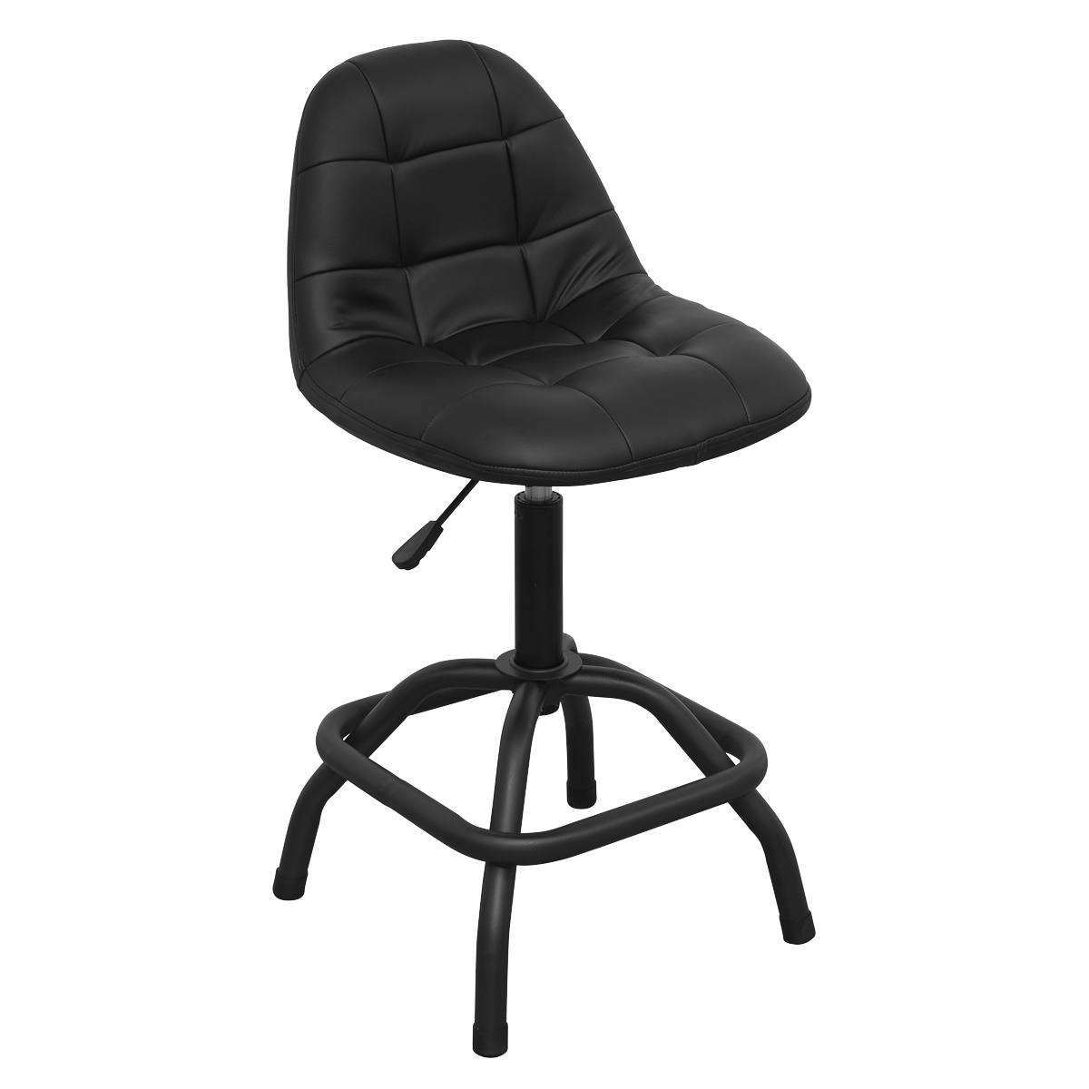 Sealey Pneumatic Workshop Stool With Adjustable Height Swivel Seat SCR01B