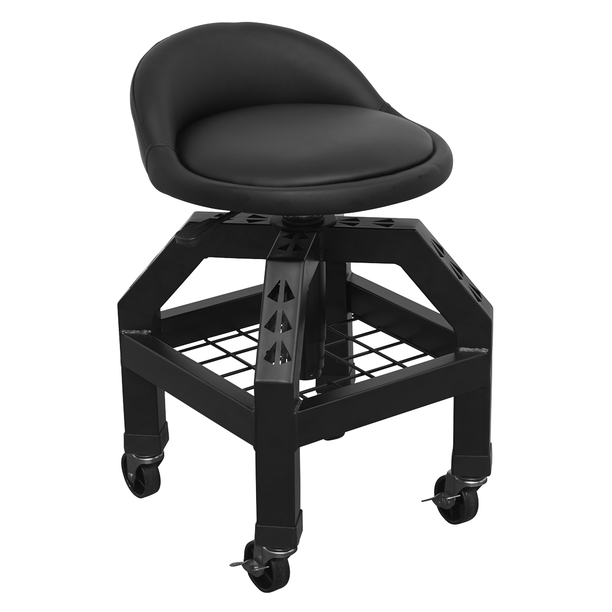 Sealey Pneumatic Creeper Stool With Adjustable Height Swivel Seat SCR03B