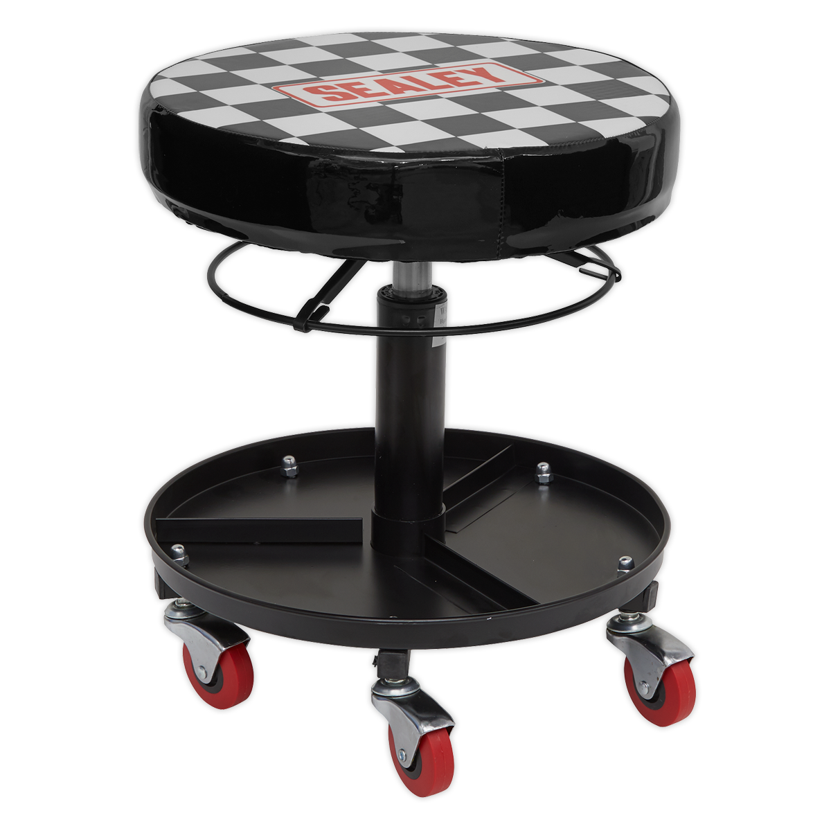 Sealey Pneumatic Mechanics Seat With Height Adjustment & Padded Cushion SCR15